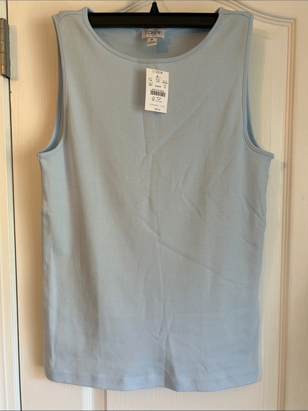 J. Crew Light Blue Sleeveless Tank Top